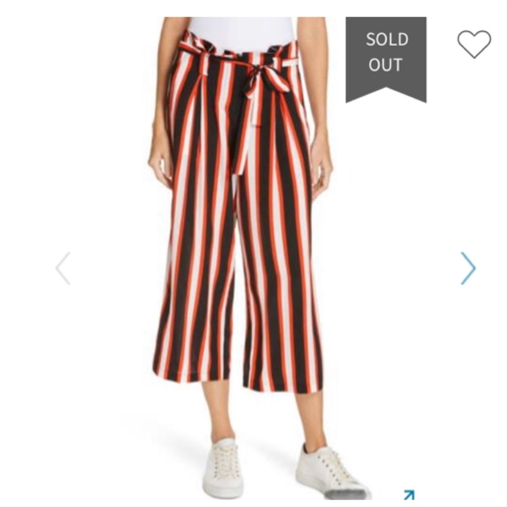 NWT L’Agence Samira Stripe Wide Leg Pants